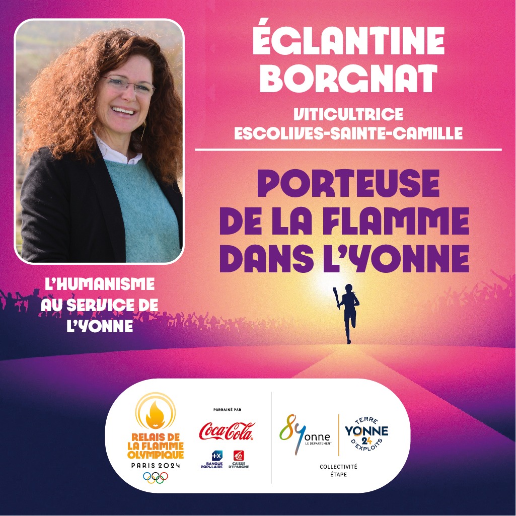 Eglantine Borgnat, porteuse de la flamme dans l'Yonne
