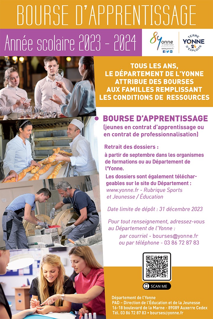 Les bourses d'apprentissage pour les jeunes icaunais