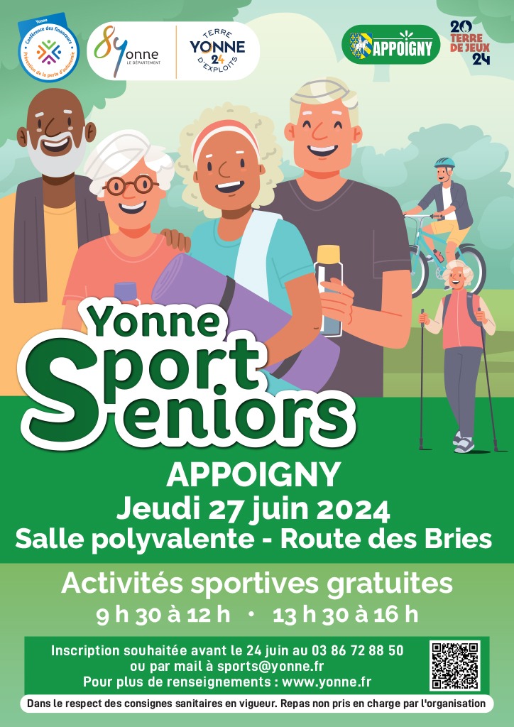Affiche représentant l'activité Yonne sport Seniors