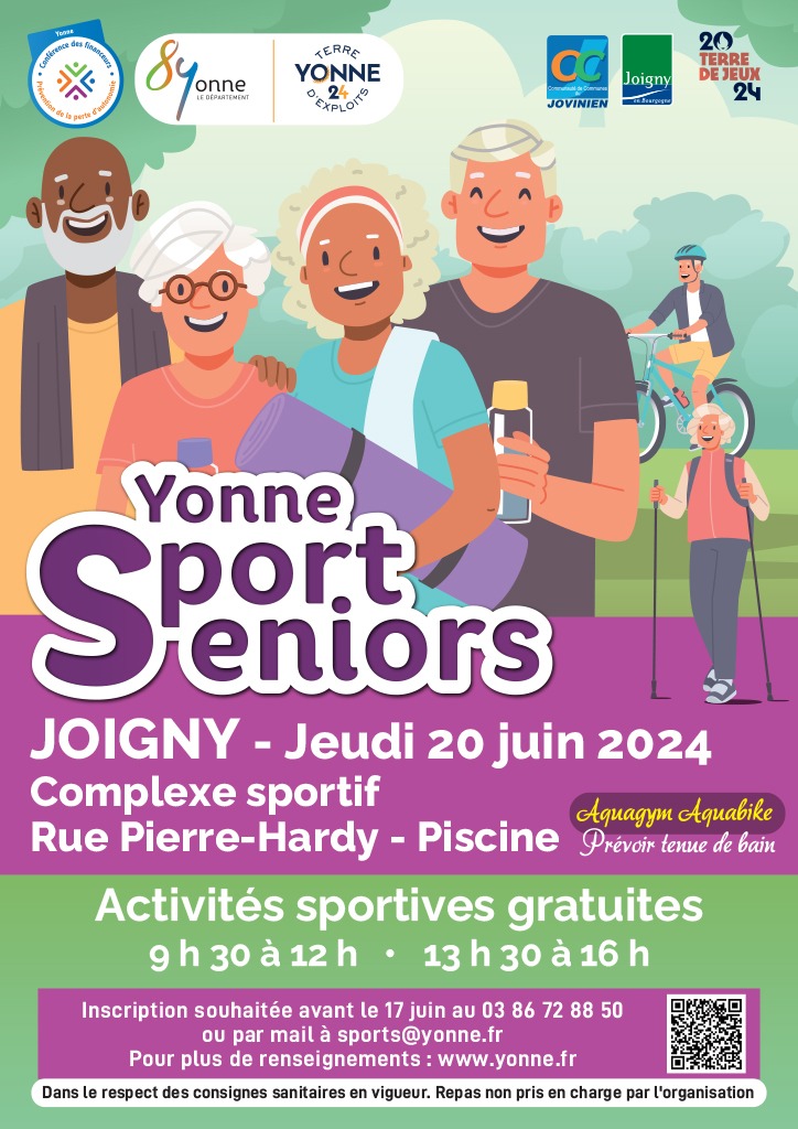 Affiche représentant les journées Yonne sport seniors