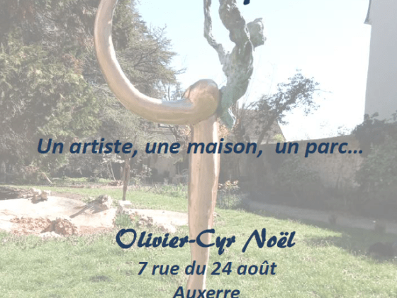 Affiche concernant la réouverture du parc de sculptures Olivier-Cyr Noël.